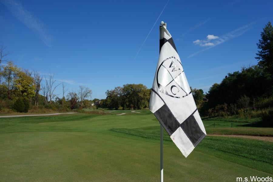 Flag at the West Chase Golf Club in Brownsburg, Indiana