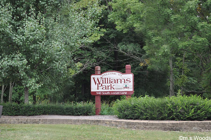 Williams Park sign in Brownsburg, Indiana